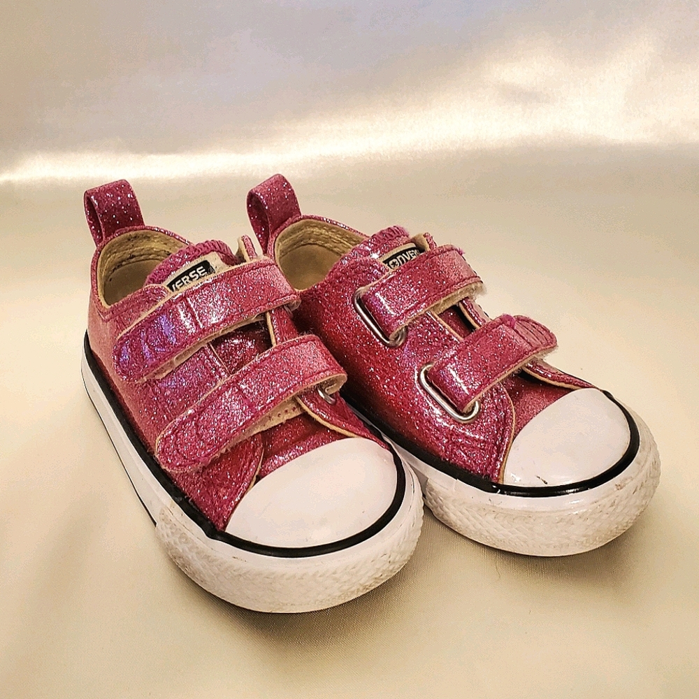 Converse All Star Glitter Sneaker Sz 4
